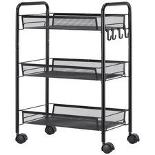 Homcom carrello portavivande - portavivande, a