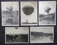Militaria - Lotto 5 fotografie Gruppo Aerostieri del Genio - Roma - 1920 ca.