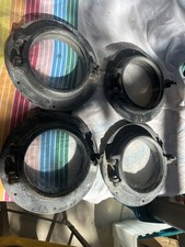 4 Oblò Nave Autentici Metallo con Serratura 6” Vetro Porta Cerniera Finestra