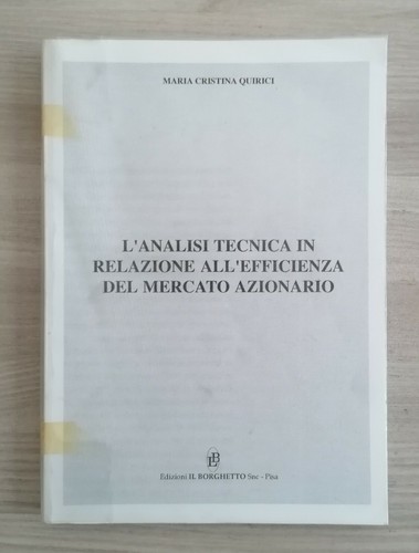 Analisi tecnica in - ~l'analisi,