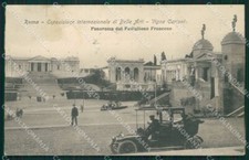 Roma Città Palazzo Esposizione Belle Arti Auto cartolina QT1973