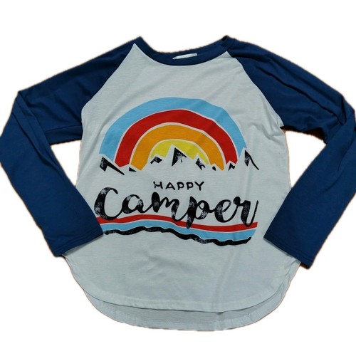 Camicia raglan happy camper - camicia, camper"