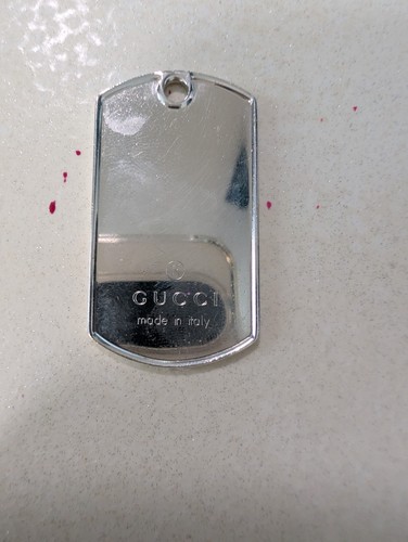 Gucci ciondolo targhetta cane