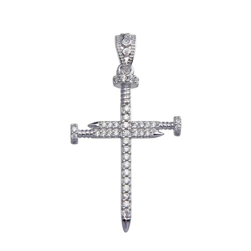 Ciondolo croce argento - in,