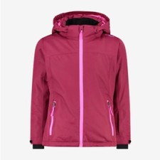 CMP Giacca da Neve C/Cappuccio Snaps Hood, Junior -  08HM (Sangriai/Purple Fluo)