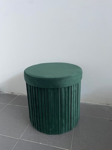 Pouf tondo verde