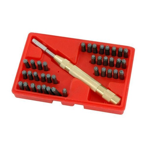 Set punzoni alfa numerici - set, 38