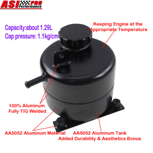 Aluminium radiateur vase - 1.5l,