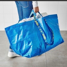 Borsa Ikea blu tote bag set di