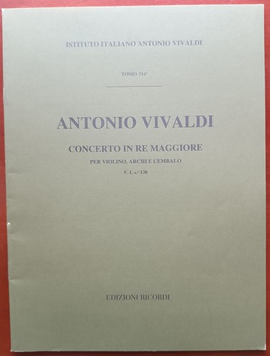 Antonio vivaldi concerto re - antonio, in