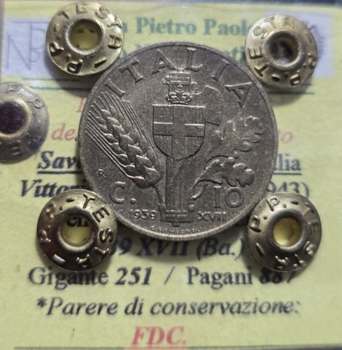 Centesimi 1939 xvii bronzo - 10,
