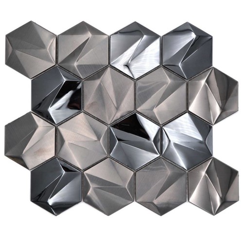 Mosaico acciaio inox - in,