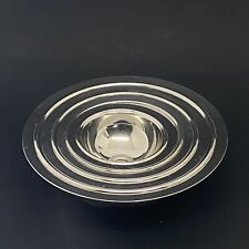 4 CIOTOLE IMPILABILI INOX PLANETARIUM  DESIGN SERAFINO ZANI MADE IN ITALY