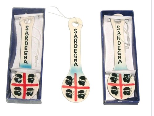 Cucchiaino ceramica sardegna - cucchiaino,