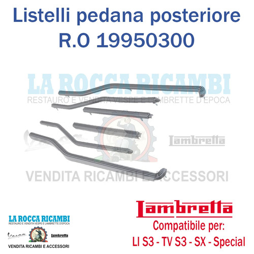 Kit listelli pedana posteriore - kit,