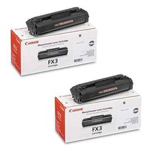 2 x Cartuccia Originale Canon FX-3 Toner Fax L200 L220 L250 L290 L300 L350 L360