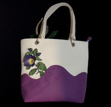   Borsa in pelle da donna borsa in pelle italiana borsa in pelle borsa da donna fiori