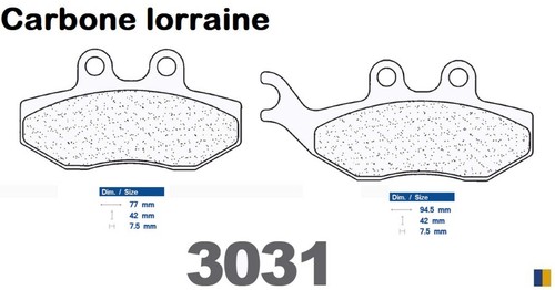 Plaquettes carbone lorraine - lorraine, de