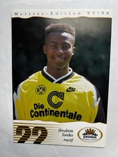 IBRAHIM TANKO-Borussia Dortmund 95/96-9 Cappellini GHANA-King Faisal Babes-Clubcard-AK