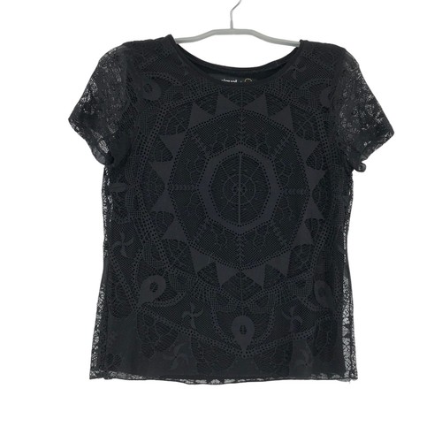 Desigual maglietta nera - maglietta, donna