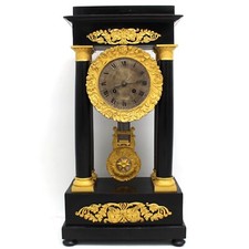 ANTICO OROLOGIO DA CAMINO OROLOGIO DA TAVOLO OROLOGIO A PORTALE PENDEL CLOCK - Impero - XIX secolo