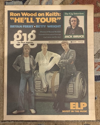 Gig magazine september 1977 - magazine,