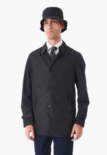 Trench Uomo Impermeabile Blu