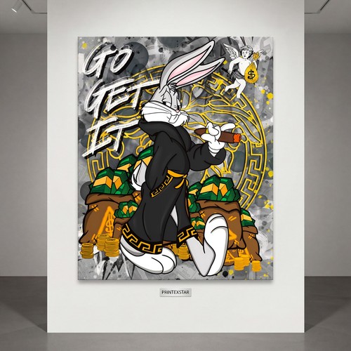 Pop art bugs - bugs, bunny