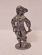 Sorpresine Soldatini kinder metal  Moschettieri 5 - 40mm ferro lucido