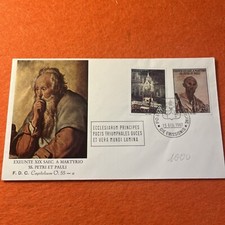 BUSTA FRANCOBOLLO PRIMO GIORNO FDC  VATICANO EXEUNTE XIX SAEC. MARTYRIO VECCHIO
