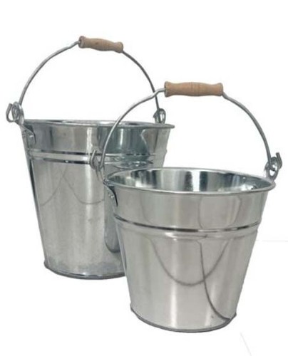 Secchio zincato con manico - zincato,