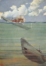 A2849) SOMMERGIBILISTI SOMMERGIBILE AFFONDA NAVE ILLUSTRATORE BARTOLI. VG.