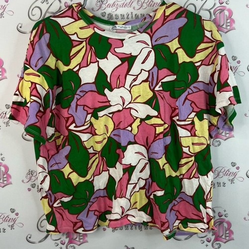 Zara tshirt tee - , flowers