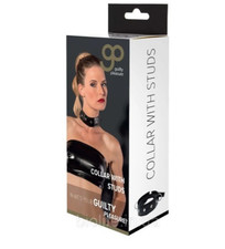 Collare donna con borchie nero