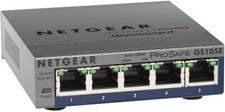 Netgear Switch di rete 5 porte PROSAFE PLUS Smart Managed Gray GS105E 200PES
