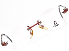 ?2000s occhiali FENDI montatura VL7093 rimless ovale sexy eyeglasses Y2K?Donna