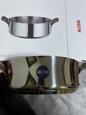 Alessi Casseruola bassa a due manici ø 24 serie "Edo" in acciaio inossidabile