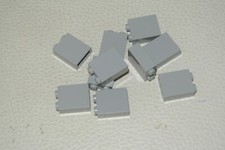 LEGO: lotto 10 mattoncini 1 x 2 x 2 - rif 3245c grigio azzurro chiaro - set 1...