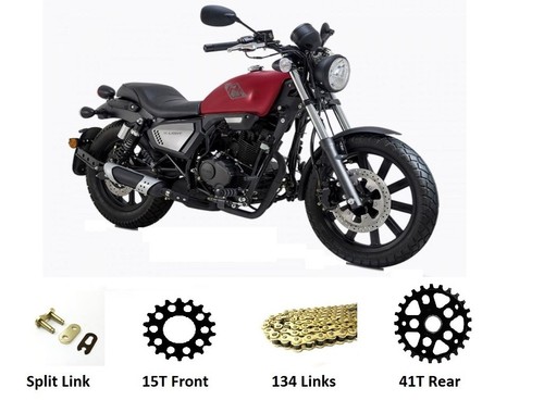 Kit pignone catena oro - kit,