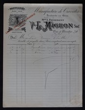 Fattura PARIS 1910 CRAVATTE