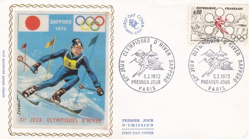 Francia 1972 fdc giochi - fdc,