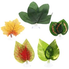  5 Pcs Terraio Piante Terrario Arredamento Per Acquari Rettili Finte Acquario