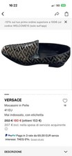 Mocassino vernice versace - vernice,