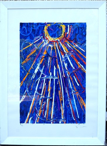 Grande serigrafia materica - serigrafia,