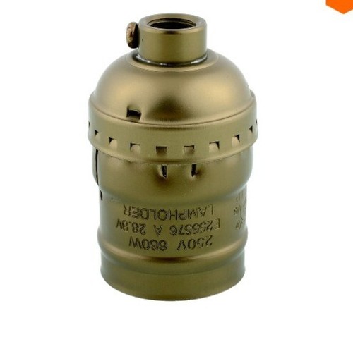 Portalampada vintage edison - +,