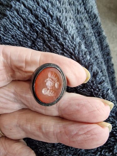 Anello romano bronzo con - anello,