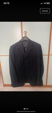 Giacca Blazer uomo Pura Lana Abito Grigio elegante 46 3 Bottoni Classica Casual