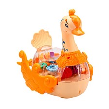 Cigno meccanico con ingranaggi, divertente cigno elettronico con ingranaggi