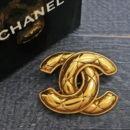 Spilla vintage chanel placcata - spilla,
