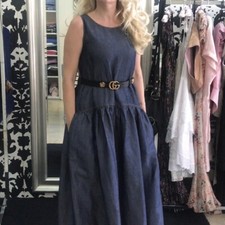 KI6? Vestito Lungo Abito Blu